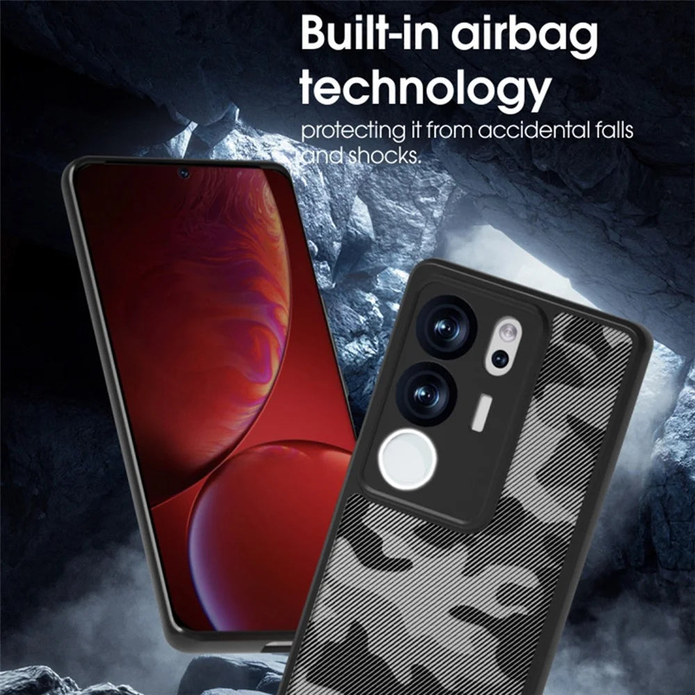 IBMRS For vivo S17 Pro 5G / S17 5G / V29 5G / V29 Pro 5G Case PC+TPU Precise Camera Cutouts Cover  - Artistic Camouflage - 5