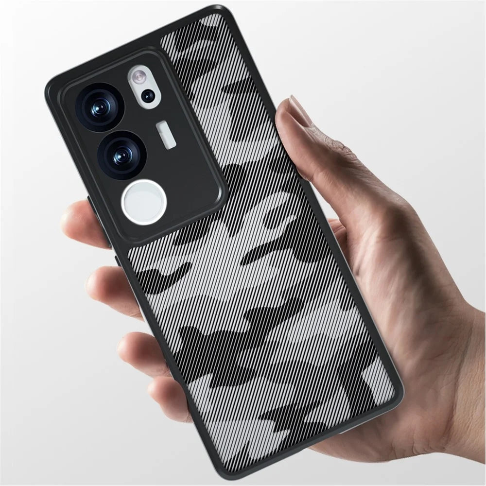 IBMRS For vivo S17 Pro 5G / S17 5G / V29 5G / V29 Pro 5G Case PC+TPU Precise Camera Cutouts Cover  - Artistic Camouflage - 7