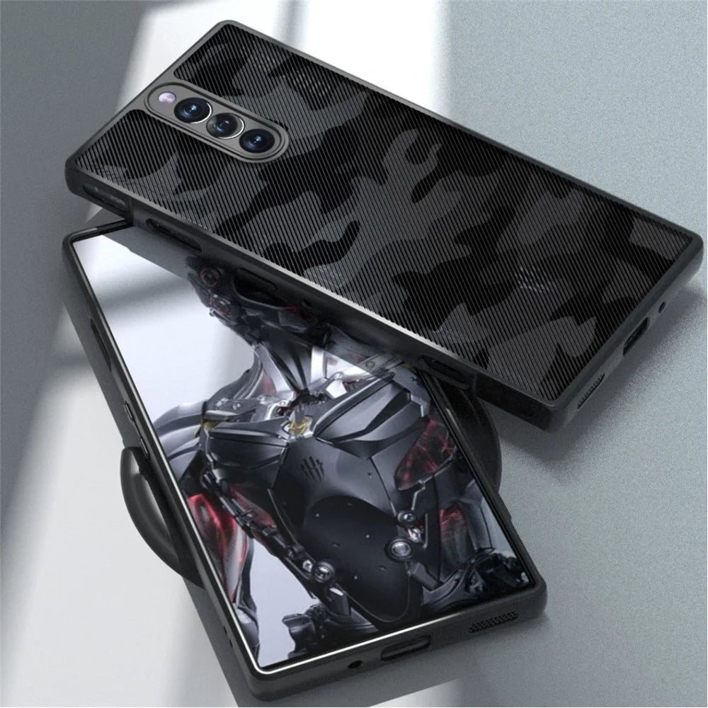 IBMRS For ZTE nubia Red Magic 8S Pro / 8 Pro+ 5G / 8 Pro 5G Cases Slim-Fit TPU+PC Phone Cover - Artistic Camouflage - 5