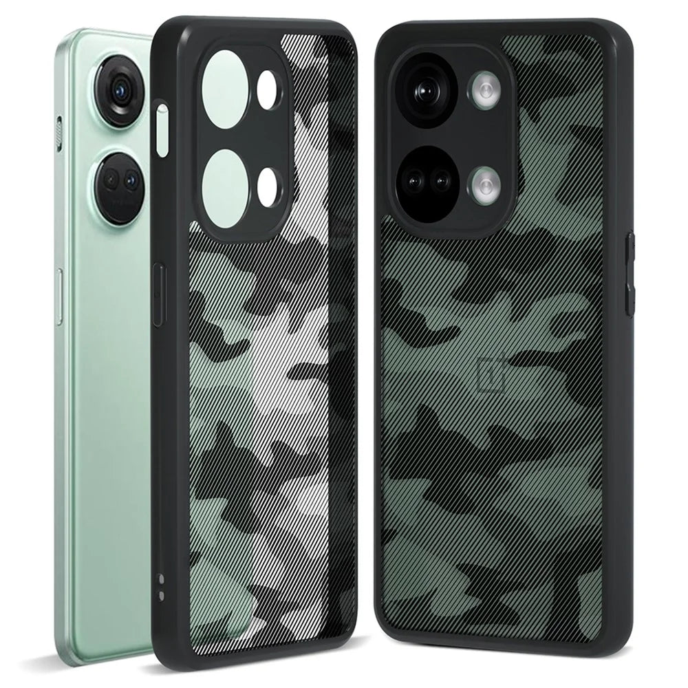 IBMRS TPU+PC Phone Cover for OnePlus Nord 3 5G / Ace 2V Cases Shockproof Phone Shell - Artistic Camouflage - 1