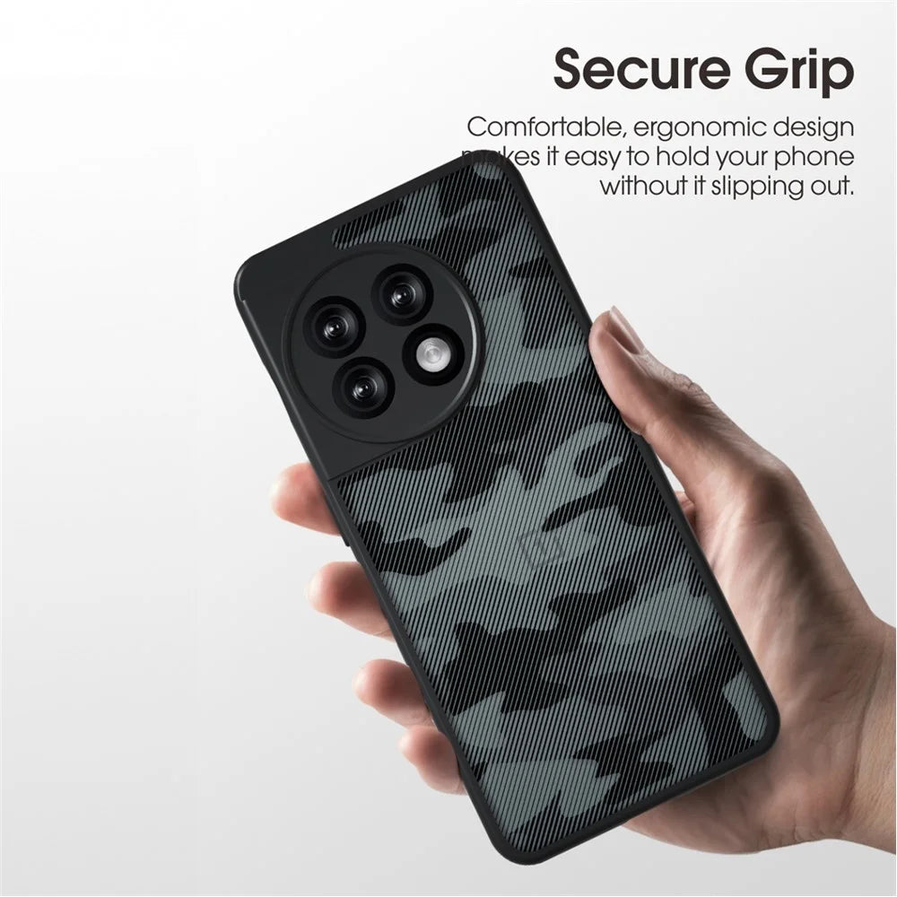 IBMRS Drop-Proof Phone Cover for OnePlus Ace 2 5G / 11R 5G Cases Shockproof TPU+PC Shell - Artistic Camouflage - 6