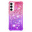 For Samsung Galaxy A35 5G TPU Case Gradient Quicksand Phone Back Cover - Pink+Purple - 2