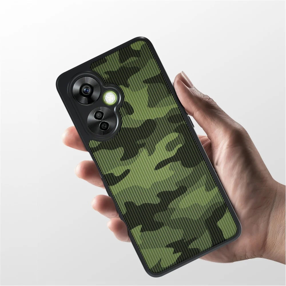 IBMRS Case for OnePlus Nord CE 3 Lite 5G / Nord N30 5G Shell PC+TPU Airbag Protection Phone Cover - Artistic Camouflage - 6