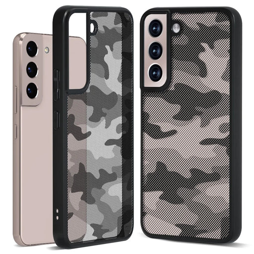 IBMRS For Samsung Galaxy S22 5G Case TPU+PC Protective Phone Cover - Artistic Camouflage - 1