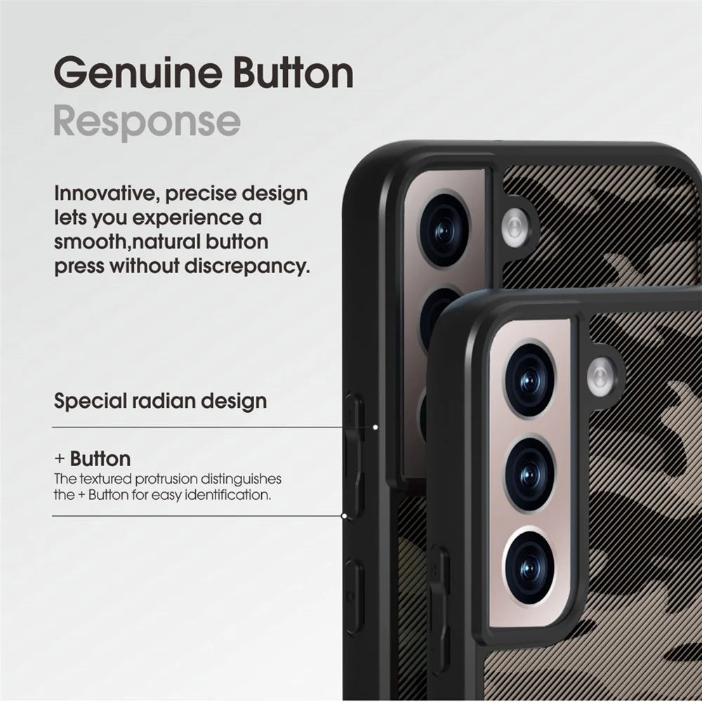 IBMRS For Samsung Galaxy S22 5G Case TPU+PC Protective Phone Cover - Artistic Camouflage - 4