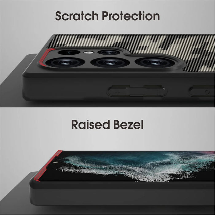IBMRS For Samsung Galaxy S24 Ultra Case Precise Cutout Camera Protection Phone Cover - Grid Camouflage - 3