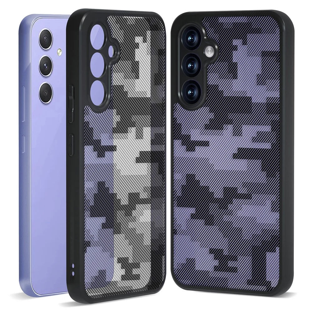 IBMRS For Samsung Galaxy A24 4G (162.1 x 77.6 x 8.3mm) Case Scratch Resistant Phone Protective Cover - Grid Camouflage - 1