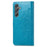 For Samsung Galaxy A15 4G /  A15 5G Case Leather Embossed Mandala Pattern Phone Cover - Blue - 6