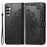 For Samsung Galaxy A05s 4G Magnetic Phone Case Embossed Mandala Pattern Cover - Black - 1