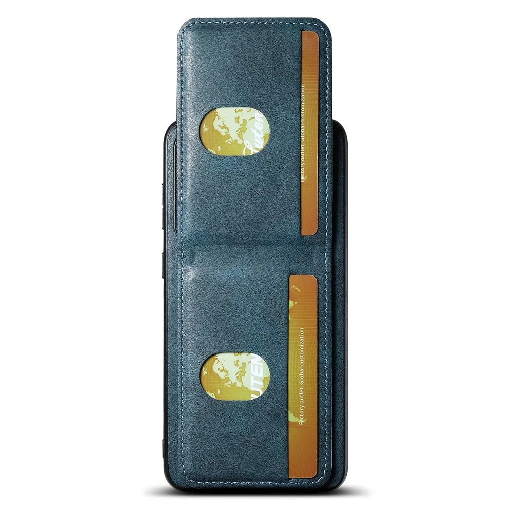 SUTENI H03 For Samsung Galaxy S23+ Phone Case Drop Protection Cover with Card Holder - Blue - 5