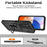 For Samsung Galaxy A55 5G Case Combo PC+TPU Kickstand Anti-Drop Phone Cover - Black - 2