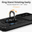 For Samsung Galaxy A55 5G Case Combo PC+TPU Kickstand Anti-Drop Phone Cover - Black - 6