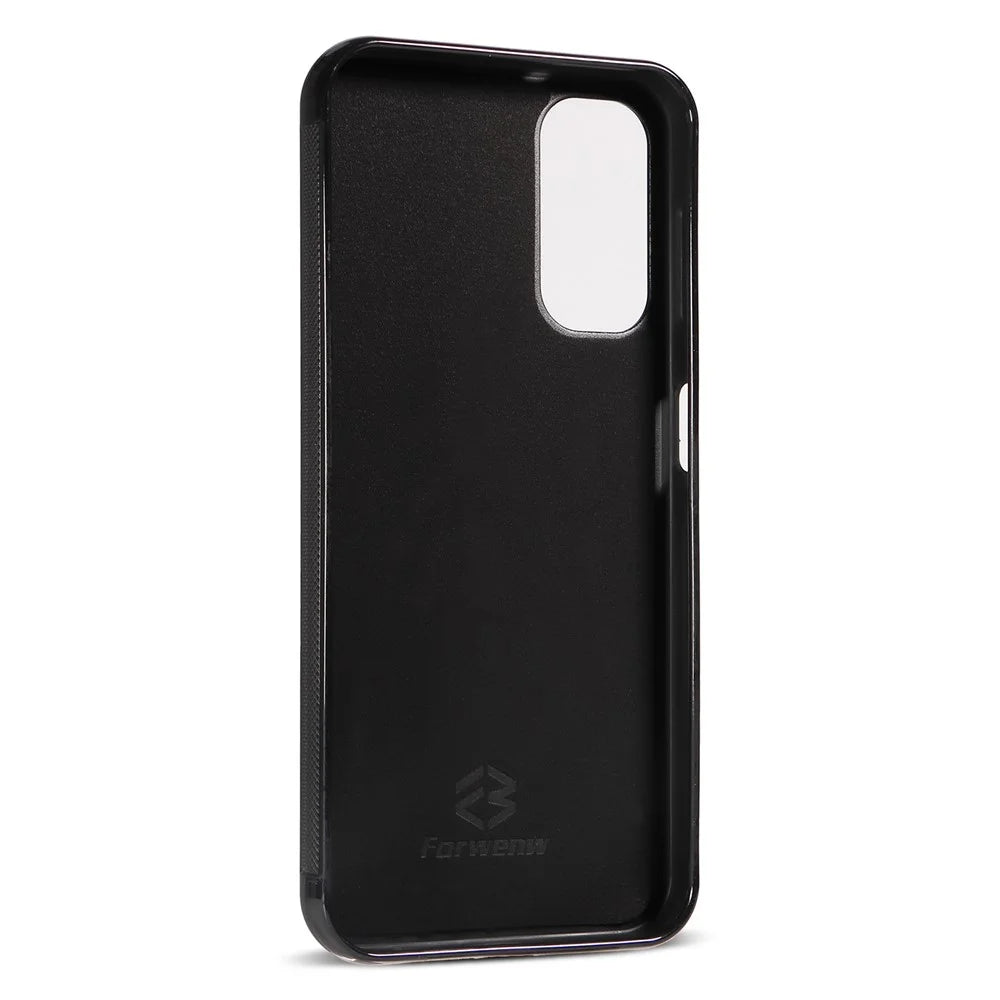 FORWENW F5 Series For Samsung Galaxy A25 5G (Global) (161.0 x 76.5 x 8.3mm) Case Anti-drop Card Holder Phone Cover - Green - 4