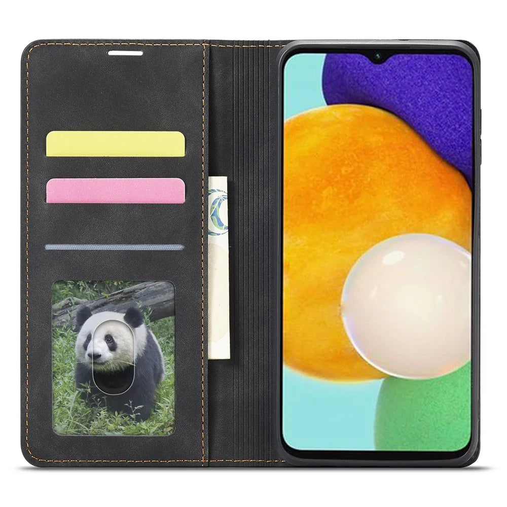 FORWENW Fantasy Series for Samsung Galaxy S24+ Case Skin-touch Stand Phone Cover - Black - 2