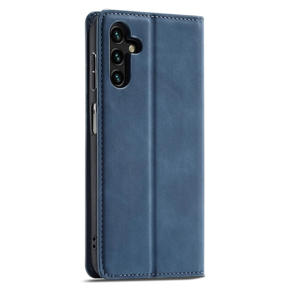FORWENW Fantasy Series for Samsung Galaxy S23 FE Wallet Case Skin-touch Leather Phone Cover - Blue - 6