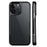 NEWZONE For iPhone 15 Pro Max Cell Phone Case Matte Drop-resistant TPU+Acrylic Shell - Titanium Black - 1