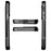 NEWZONE For iPhone 15 Pro Max Cell Phone Case Matte Drop-resistant TPU+Acrylic Shell - Titanium Black - 4