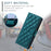 For Samsung Galaxy A35 5G Case Rhombus Pattern Leather Phone Stand Cover - Green - 7