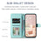 For Samsung Galaxy S20 Ultra Case Stand Flip Leather Phone Cover with 2 Straps - Mint Green - 6