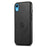 DENIOR For iPhone XR Case PU Leather Phone Back Cover Compatible with Magsafe - Black - 1