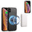 DENIOR For iPhone X / XS Case Compatible with MagSafe Cowhide Texture Shockproof Phone Cover - Black - 3