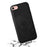 DENIOR For iPhone 7 / 8 / SE (2020) / SE (2022) Case PU Leather Magnetic Phone Back Cover - Black - 2