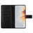 For Samsung Galaxy S23 Ultra Cell Phone Cases Flower Pattern Leather Cover - Black - 2