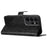 For Samsung Galaxy S23 Ultra Cell Phone Cases Flower Pattern Leather Cover - Black - 3