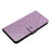 For Samsung Galaxy S23 Cell Phone Cases Flower Pattern Anti-fall Leather Cover - Purple - 4