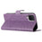 For Samsung Galaxy A22 4G (EU Version) Case Leather Flip Cover with Card Slots + Wrist Strap - Purple - 3