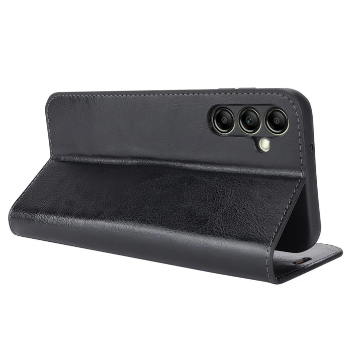 For Samsung Galaxy A14 5G / 4G Wallet Case Split Leather Phone Cover Magnetic Closing - Black - 3