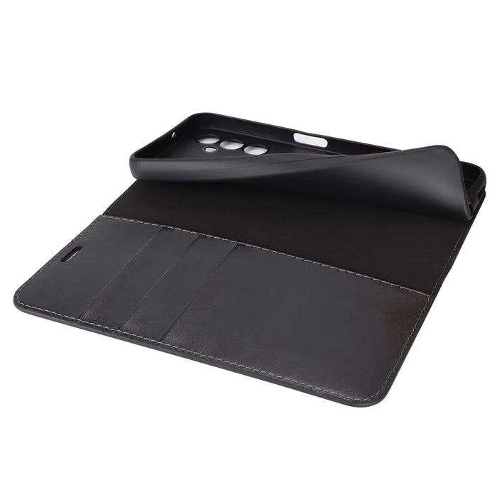 For Samsung Galaxy A14 5G / 4G Wallet Case Split Leather Phone Cover Magnetic Closing - Black - 7