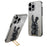 Back Case for iPhone 13 Pro , Cute Rabbit Electroplating Phone Cover with Kickstand - Black - 1