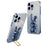 Back Case for iPhone 13 Pro Max , Electroplating Cartoon Rabbit Phone Cover with Kickstand - Blue - 1