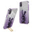 For Samsung Galaxy A03s (164.2mm) Cartoon Rabbit Kickstand Mobile Phone Protector Case - Purple - 1
