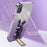 For Samsung Galaxy A03s (164.2mm) Cartoon Rabbit Kickstand Mobile Phone Protector Case - Purple - 3