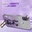 Phone Cover for Samsung Galaxy A21s , Lovely Rabbit Pull-out Kickstand Back Shell - Purple - 4