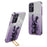 Phone Cover for Samsung Galaxy A35 5G , Lovely Rabbit Kickstand Glitter Back Shell - Purple - 1