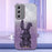 For Samsung Galaxy A55 5G Case Hidden Pull-out Kickstand Cartoon Rabbit Anti-fall Phone Cover - Purple - 2