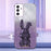 Mobile Phone Cover for Samsung Galaxy A13 5G Case Glitter Powder PC+TPU Shell with Kickstand - Purple - 2