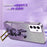 Mobile Phone Cover for Samsung Galaxy A13 5G Case Glitter Powder PC+TPU Shell with Kickstand - Purple - 4