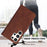 For Samsung Galaxy S24 Ultra Leather Case with Hand Strap Wallet Stand Phone Cover - Black - 6