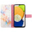 For Samsung Galaxy S24 Leather Case with Shoulder Strap Marble Pattern Phone Stand Cover - Milky Way Marble White LS004 - 3