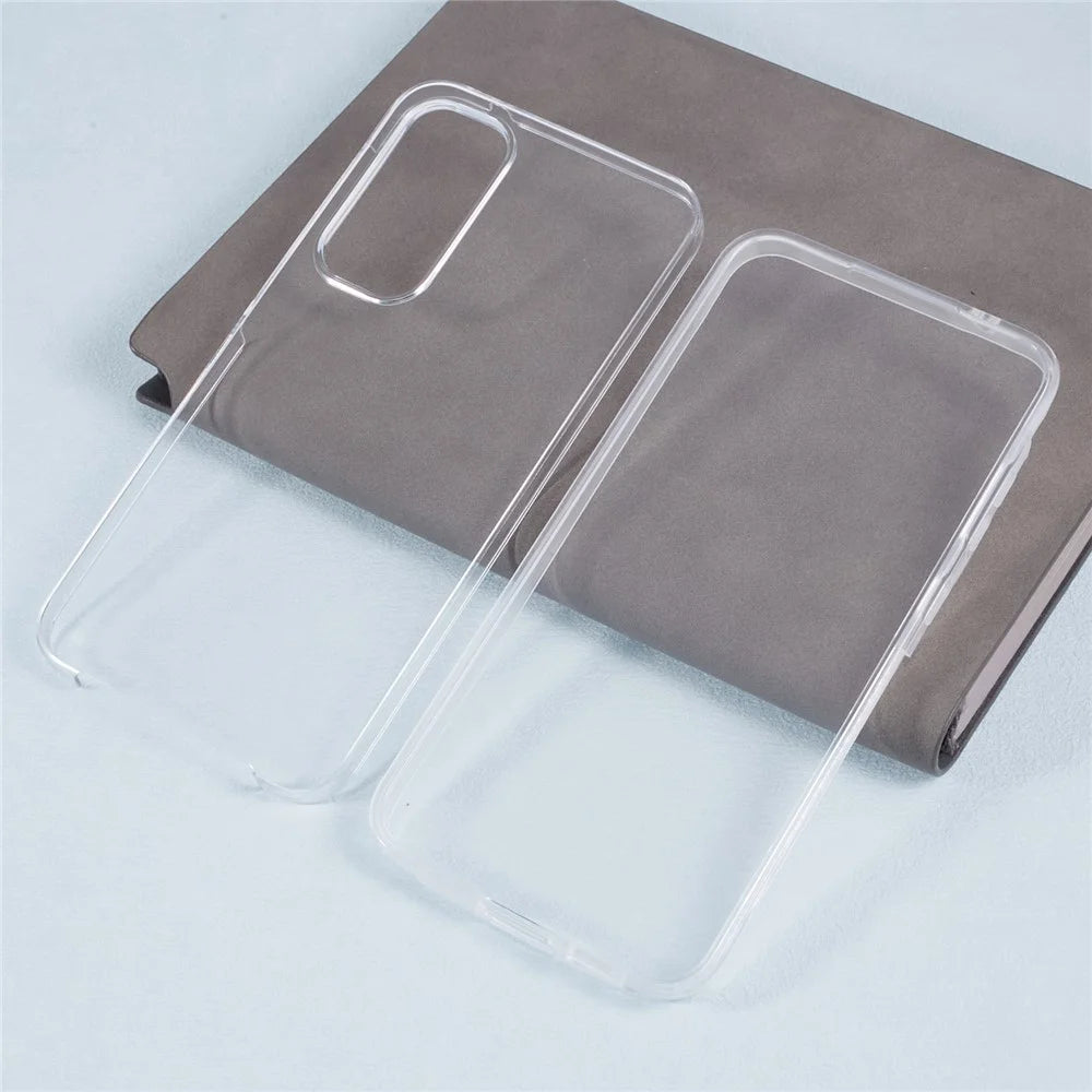 For Samsung Galaxy A55 5G Case Acrylic + TPU Anti-drop Clear Phone Cover with PET Film - 6