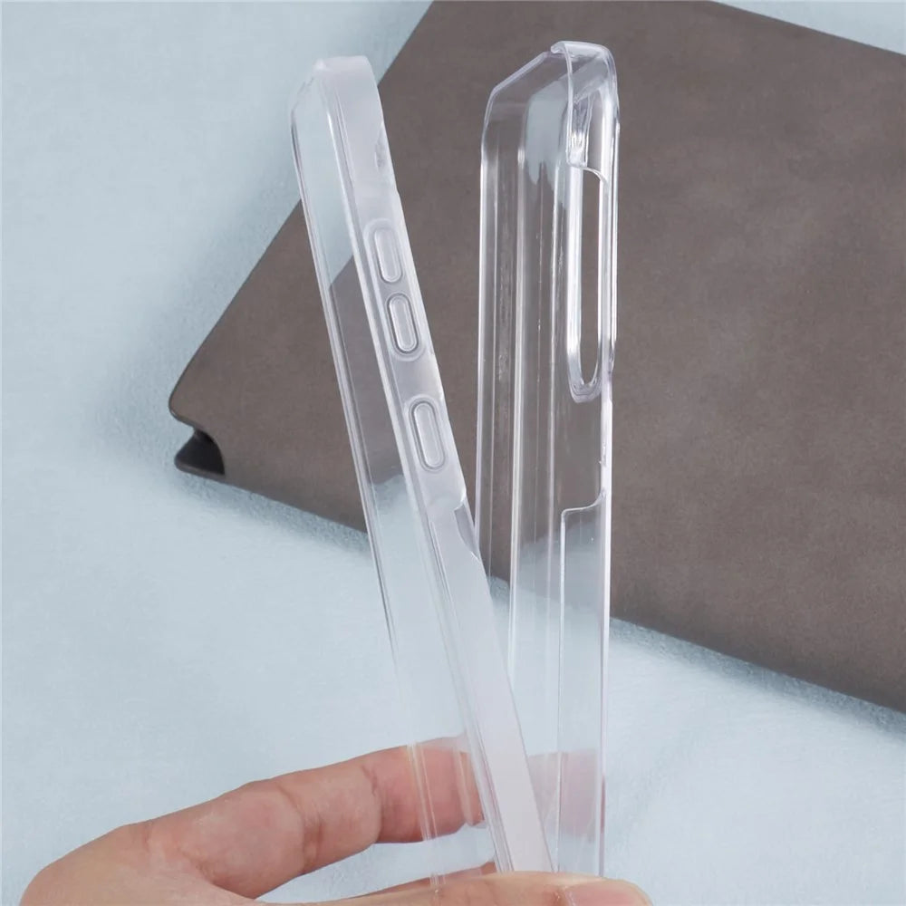 For Samsung Galaxy A55 5G Case Acrylic + TPU Anti-drop Clear Phone Cover with PET Film - 7