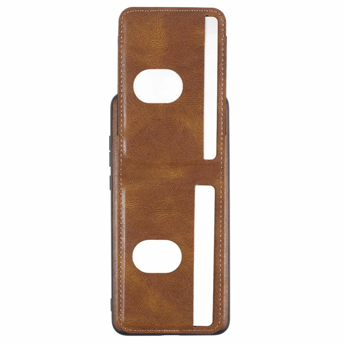 SUTENI H03 For Google Pixel 7 Pro 5G Case Leather+TPU Phone Cover with Card Holder - Brown - 4