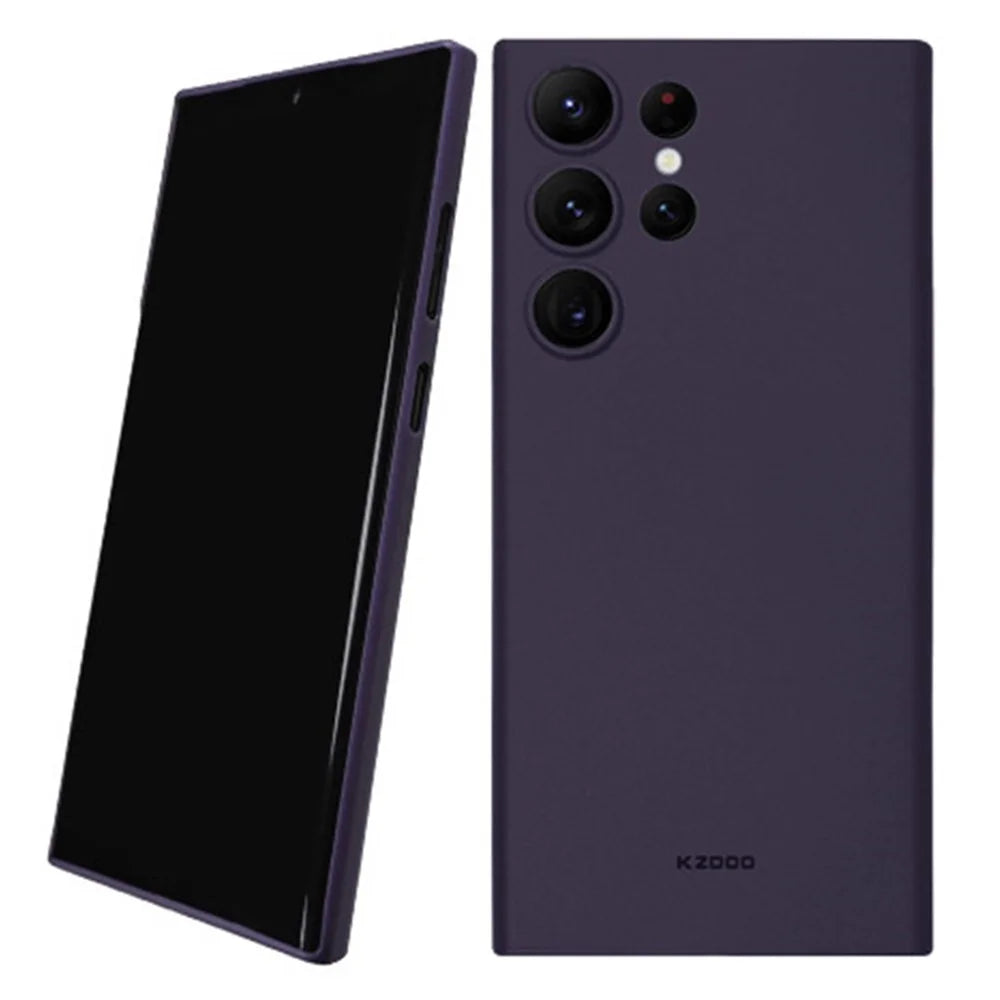 KZDOO Air Skin Series For Samsung Galaxy S24 Ultra Case Ultra Thin Frosted Phone Cover - Black - 2