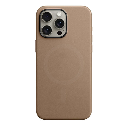KZDOO For iPhone 15 Pro Max Fine Woven Case Compatible with MagSafe Mag Elite Eco-Friendly Phone Cover - Khaki - 1