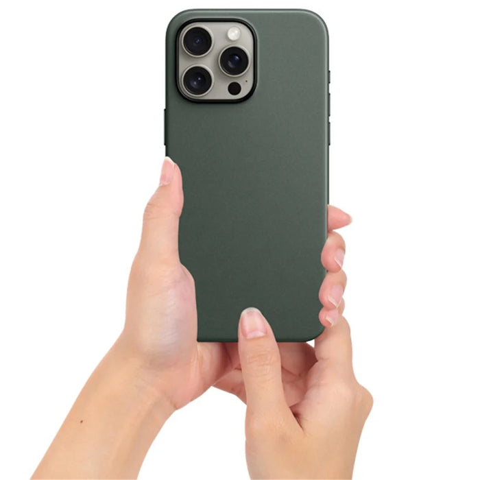KZDOO For iPhone 15 Pro Max Fine Woven Case Compatible with MagSafe Mag Elite Eco-Friendly Phone Cover - Khaki - 5