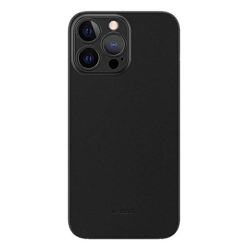 KZDOO Air Skin Series For iPhone 15 Pro Anti-fingerprint Frosted Case Ultra Thin Phone Cover - Black - 1